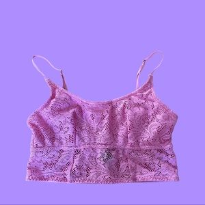 Out From Under Urban Outfitters Pink Lace Bralette